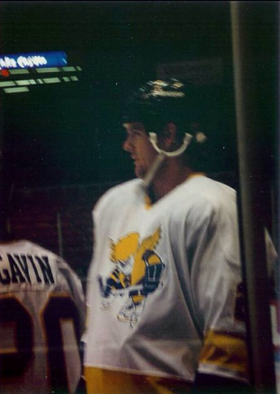 Dave Christian Minnesota Moose White Fighting Saints Throwback 1994-95 Game  Worn Jersey