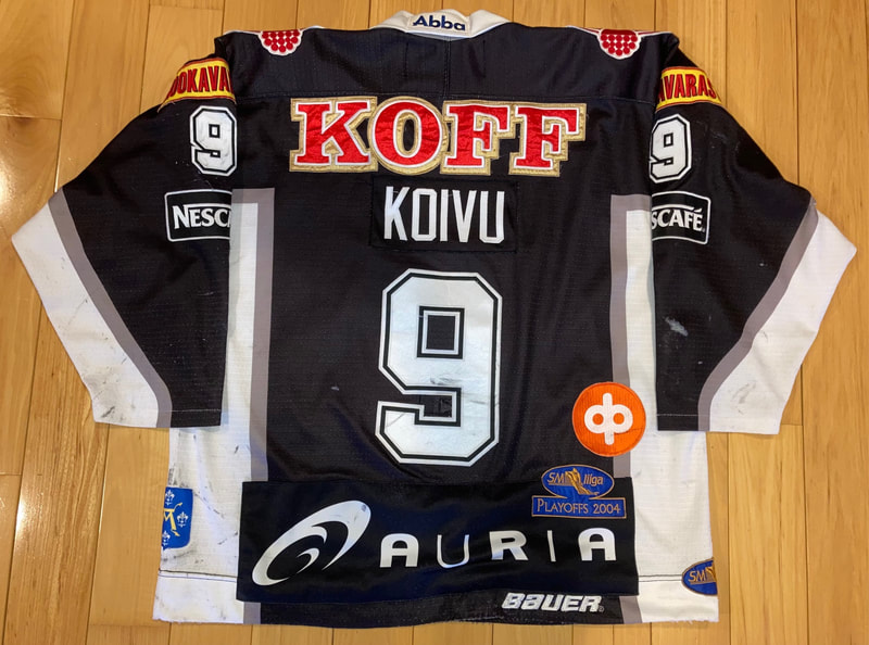 2001, 6th Overall - Mikko Koivu TPS Turku Jersey