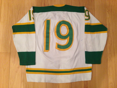 Neal Broten Minnesota North Stars Green Game Worn Jersey, Circa 1989-1991